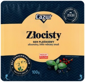 Сыр Lazur Золотистый с плесенью 50% 100г