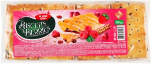 Печиво Biscuits&amp;Berries затяжне з начинкою малина та родзинки 210 г