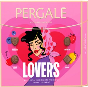 Конфеты Pergale Ассорти Lovers в молочном шоколаде 118 г