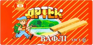 Вафлі Артек Бісквіт Шоколад 130г