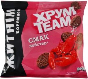 Сухарики ХрумTeam Лобстер с ржаной мукой 90г