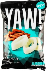 Сухарики YAW зі смаком кальмара 60 г 