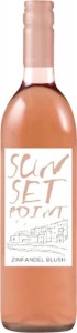 Вино Sunset Point Zinfandel Blush Rose рожеве напівсухе 10,5% 0,75 л