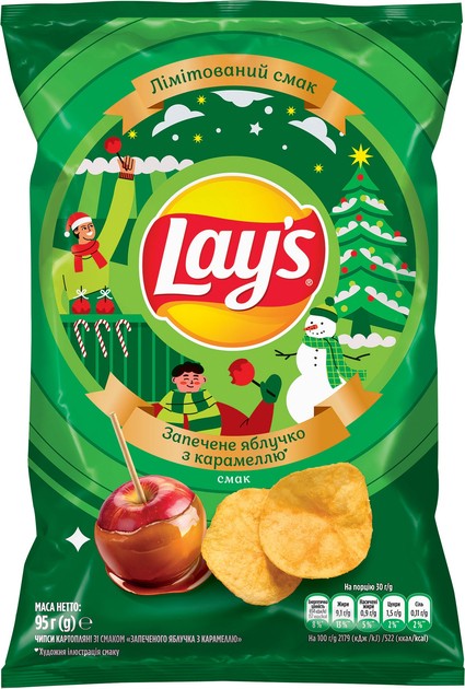 Чипсы картофельные Lay's Запеченное яблочко с карамелью 95г