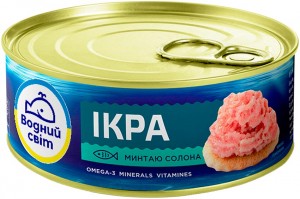 Икра минтая Водный мир 100 г