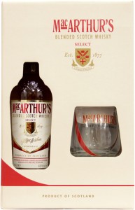 Виски MacArthur's 0,7 л 40% + 1 стакан в коробке