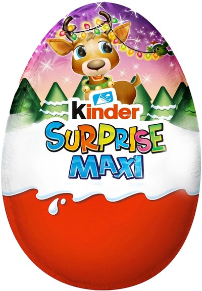 Шоколадне яйце Kinder Maxi Weihnachten з іграшкою для дівчат 100 г