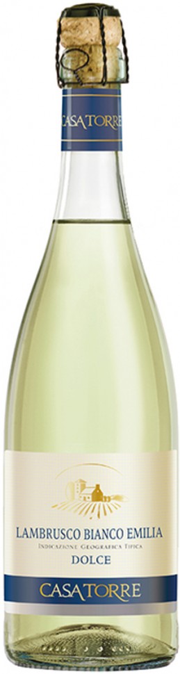 Вино ігристе Casa Torre Lambrusco Bianco Emilia біле напівсолодке IGT 0,75 л