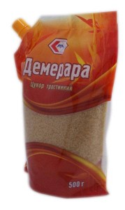 Цукор тростинний коричн Демерара 500г АТА