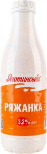 Ряженка Яготинська 3.2% 750г