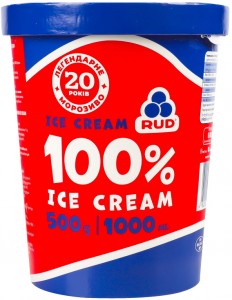 Мороженое Рудь 100% 500г