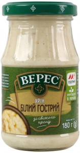 Хрен Верес Белый острый нестерилизованный 180г