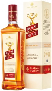 Віскі Seagram&amp;apos;s Royal Stag Deluxe Blended 40% 0,75 л у подарунковій упаковці