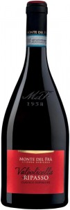 Вино Monte Del Fra Valpolicella Classico Ripasso сухое красное 14% 0,75л