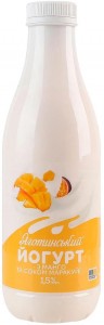 Йогурт Яготинський з манго та соком маракуйї 1.5% 750г