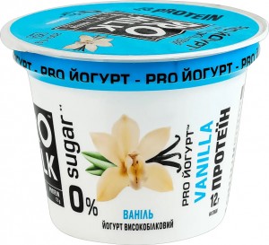 Йогурт PRO Milk протеїновий ваніль без цукру 3% 200 г 