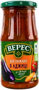 Баклажаны Верес в аджике стерилизованные 440г