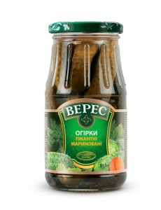 Огурцы Верес маринованные целые 500г