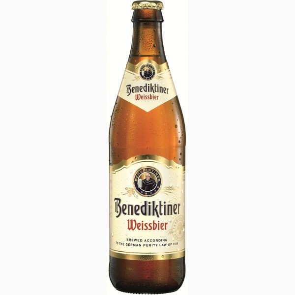 Пиво нефильтрованное Benediktiner Weissbier 0,5л