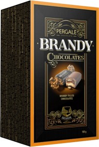 Шоколадні цукерки Pergale з бренді 190г