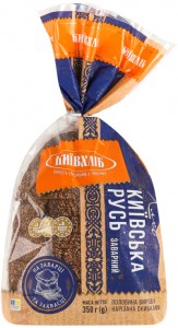 Хліб Київхліб Київська Русь заварний половинка в нарізці 350г