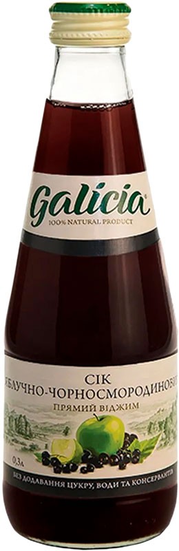 Сок Galicia Яблочно-черносмородиновый 0.3 л