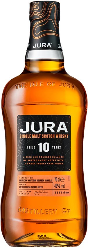 Виски Isle Of Jura Single Malt Scotch Whisky 10 лет выдержки 40% 0.7 л