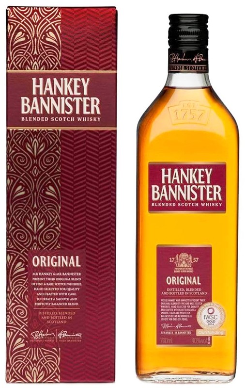 Віскі Hankey Bannister Original 40% 0,7 л в коробці 