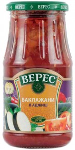 Баклажаны Верес в аджике 510 г с/б