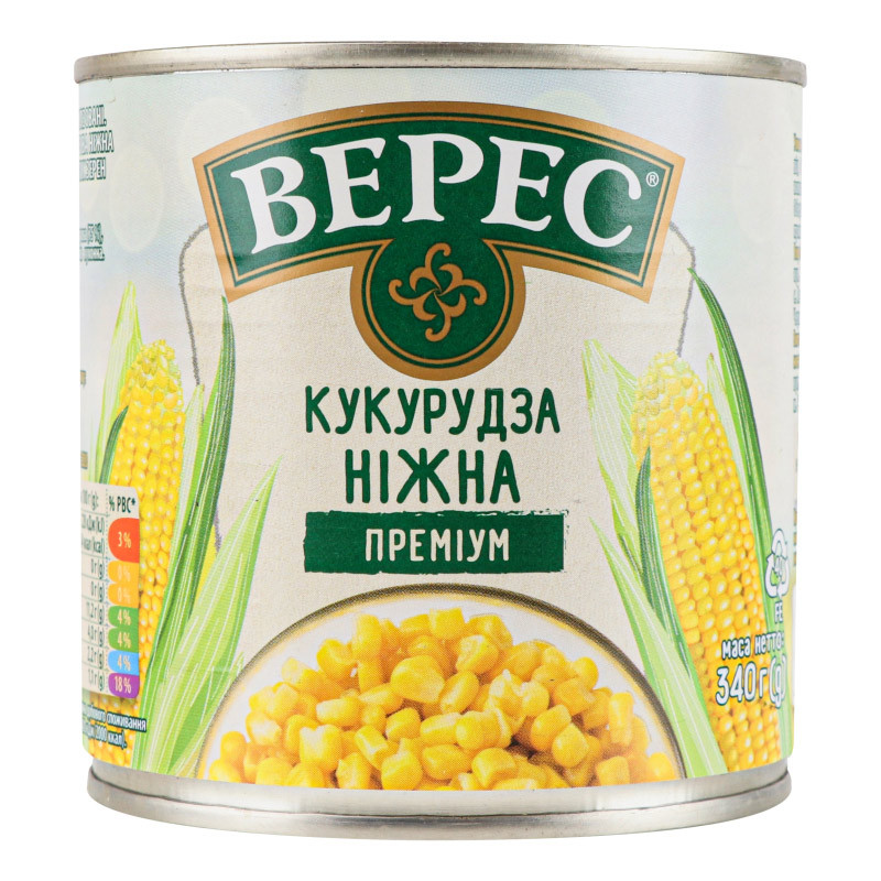 Кукуруза сахарная Верес Нежная Премиум 340 г