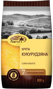 Крупа кукурудзяна Август Преміум 800 г