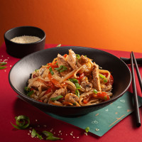 Локшина удон з куркою