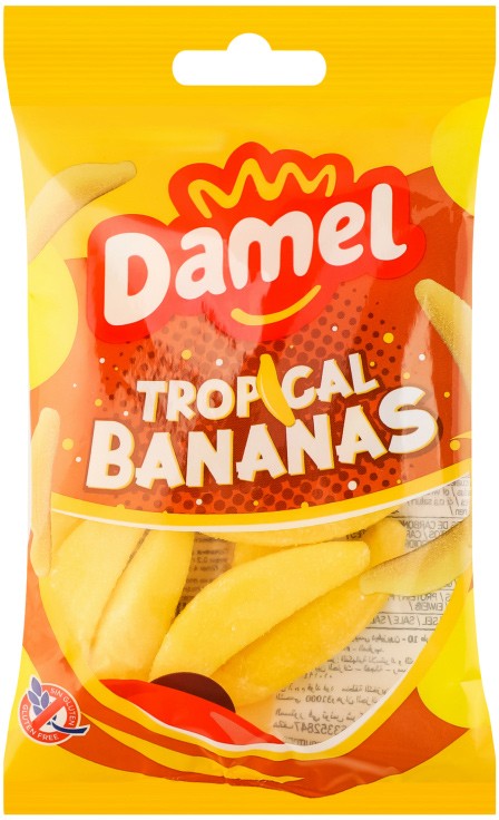 Желейные конфеты Damel Tropical bananas 80г