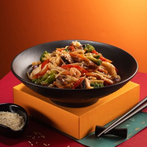 Лапша удон с морепродуктами