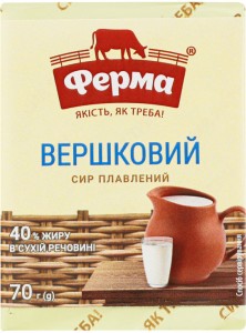 Сыр плавленый Ферма Сливочный 40% 70г