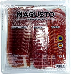 Набір нарізок MAGUSTO Jamon Serrano, Chorizo, Salchichon 180г