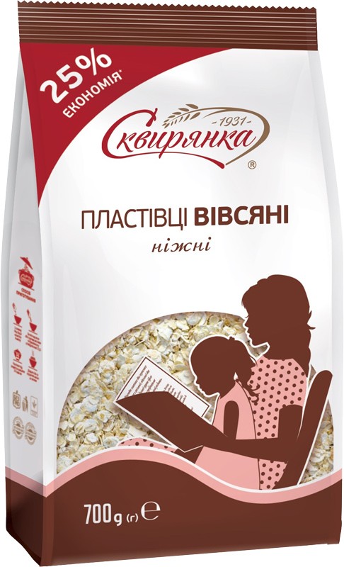 Пластівці вівсяні Сквирянка ніжні 700г 