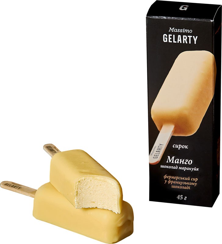 Сырок Gelarty Манго-шоколад маракуйя 26% 45 г