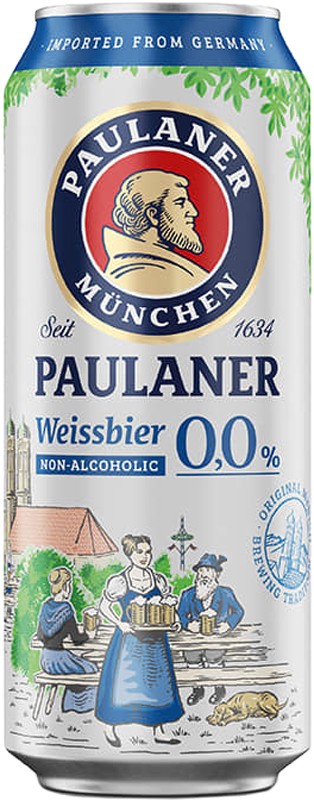 Пиво безалкогольное Paulaner Weissbier 0% 0,5 л