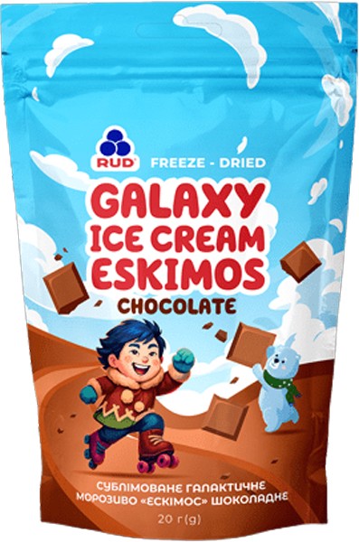Мороженое Рудь Галактическое «Эскимос» шоколадное 20г