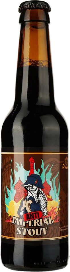 Пиво Дрофа Anti Imperial Stout нефильтрованное 8% 0.33 л