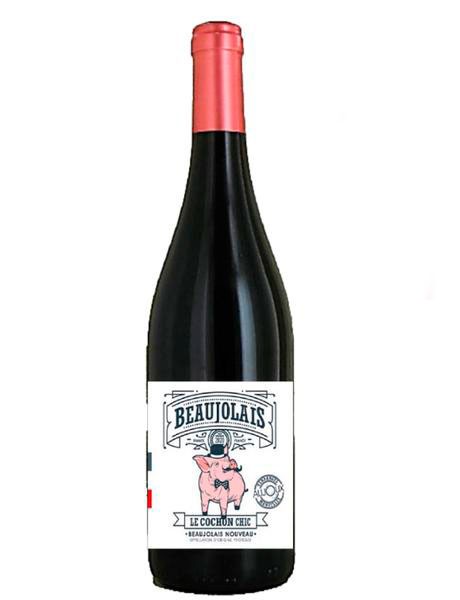 Вино Les Vins Aujoux Beaujolais Nouveau Cuvee Cochon Chic 2021 красное 0,75л 13%