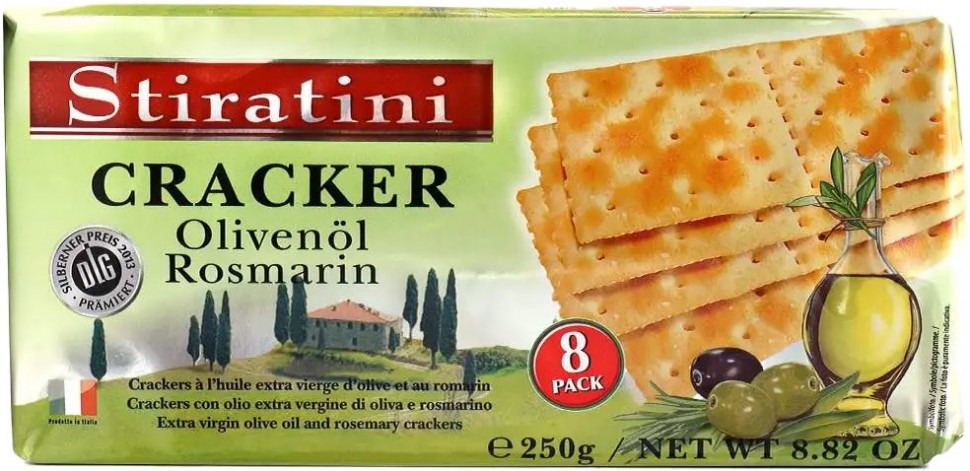 Крекер Stiratini с оливковым маслом и розмарином 250г