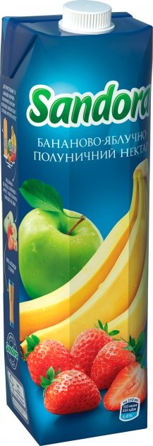 Нектар Sandora Бананово-яблочно-клубничный 0.95л