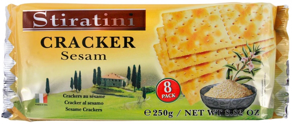 Крекер Stiratini с кунжутом 250г