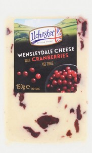 Сир Ilchester Wensleydale англійський з журавлиною 43% 150 г