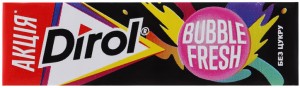 Жувальна гумка без цукру Dirol Bubble fresh 14г