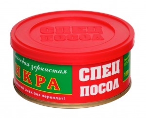 Икра лососевая зернистая Спецпосол 100г ж/б