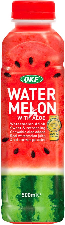 Безалкогольный негазированный напиток Fruit Juice with Aloe Watermeleon 0,5 л