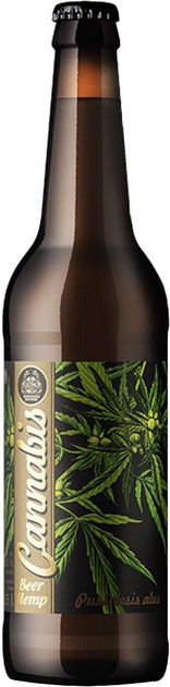 Пиво Cannabis Semi-Dark полутемное нефильтрованное 5% 0,5 л